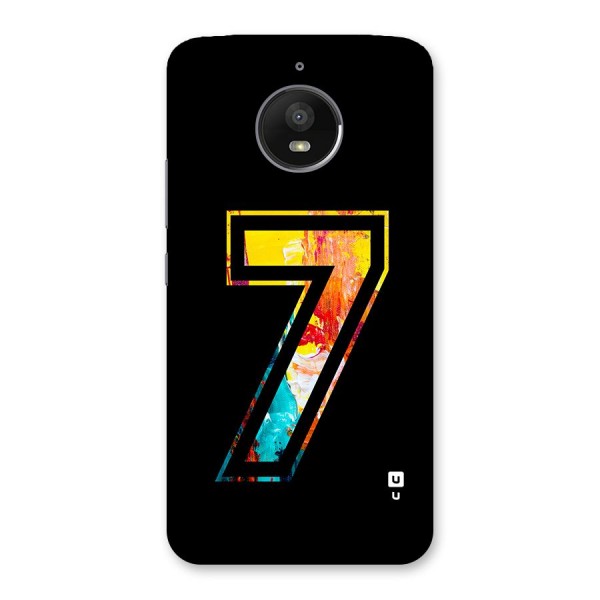 Lucky Number Back Case for Moto E4 Plus