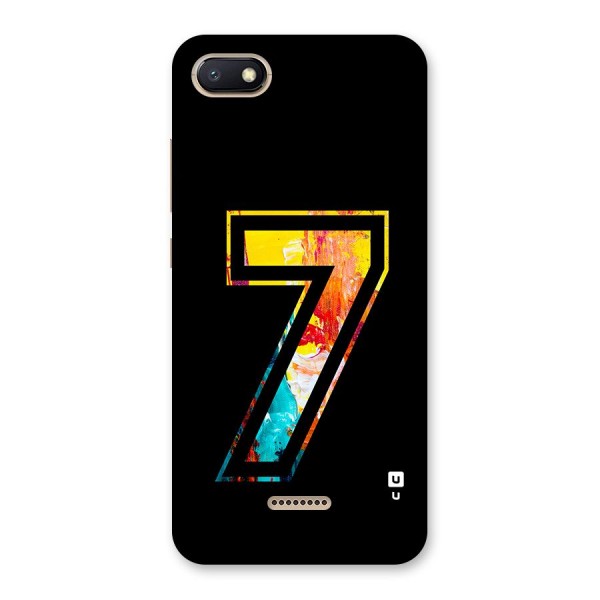 Lucky Number Back Case for Redmi 6A