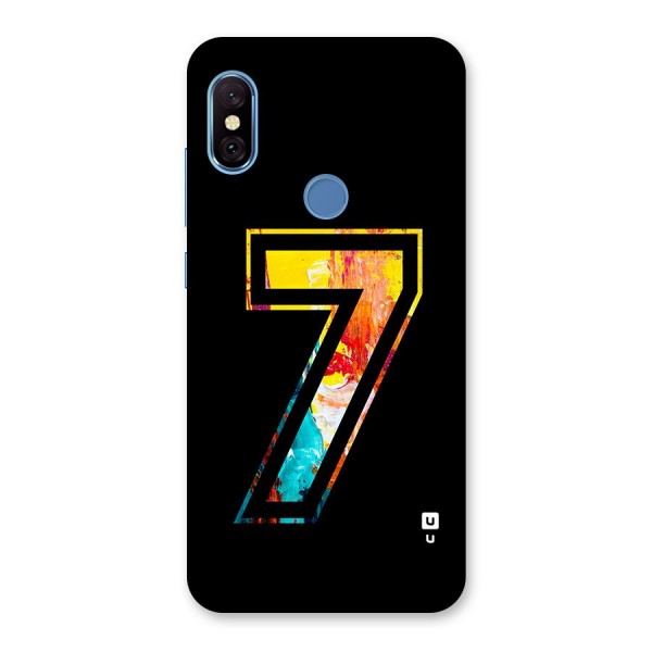 Lucky Number Back Case for Redmi Note 6 Pro