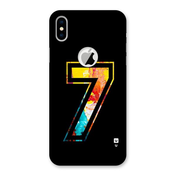 Lucky Number Back Case for iPhone XS Logo Cut