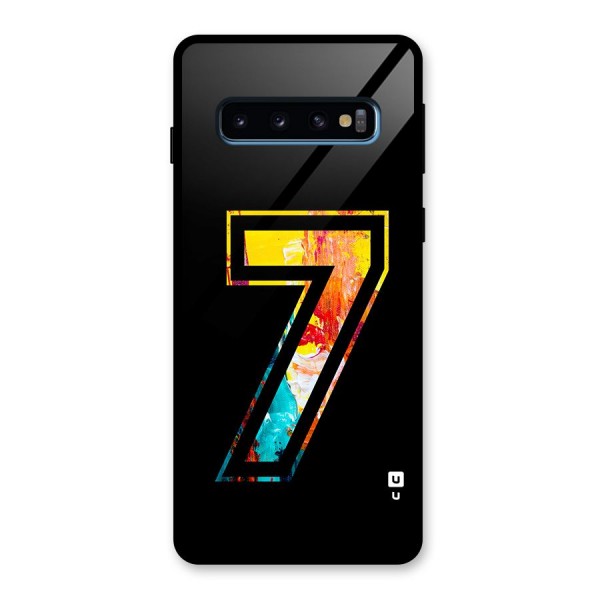 Lucky Number Glass Back Case for Galaxy S10