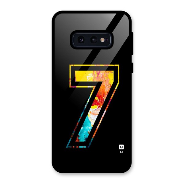 Lucky Number Glass Back Case for Galaxy S10e