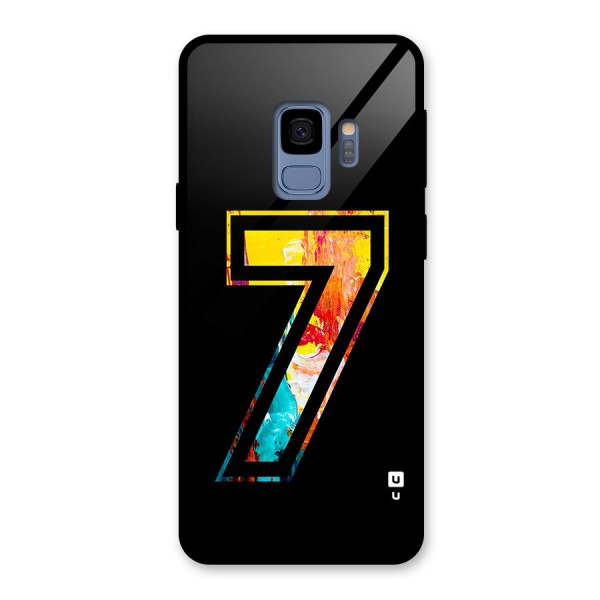 Lucky Number Glass Back Case for Galaxy S9