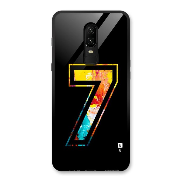 Lucky Number Glass Back Case for OnePlus 6