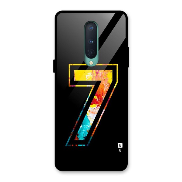 Lucky Number Glass Back Case for OnePlus 8