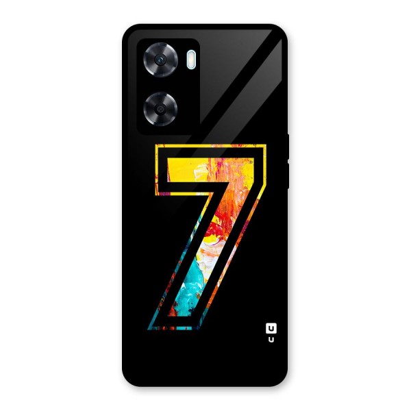 Lucky Number Glass Back Case for Oppo A77s