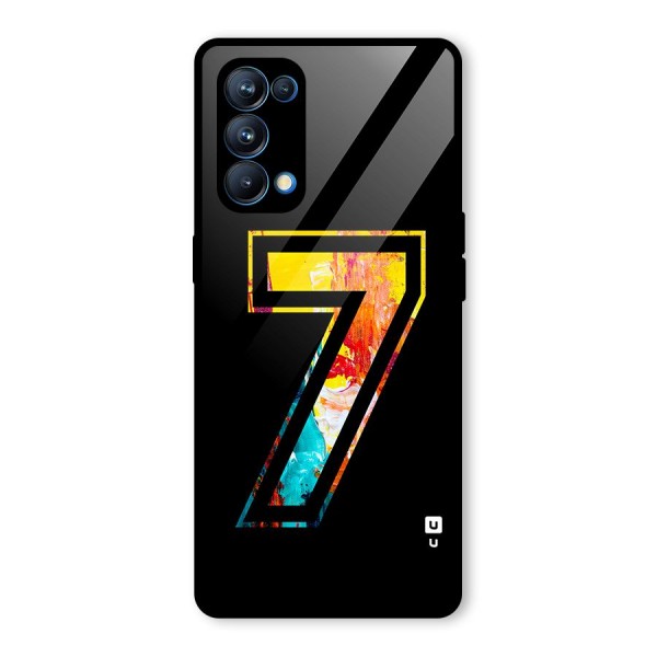 Lucky Number Glass Back Case for Oppo Reno5 Pro 5G