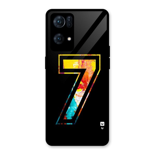 Lucky Number Glass Back Case for Oppo Reno7 Pro 5G