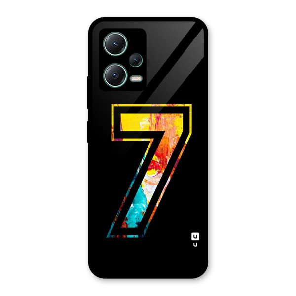 Lucky Number Glass Back Case for Poco X5