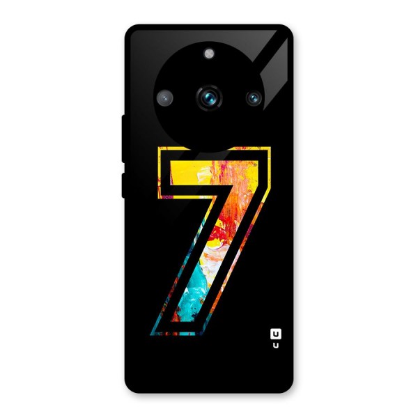 Lucky Number Glass Back Case for Realme 11 Pro Plus