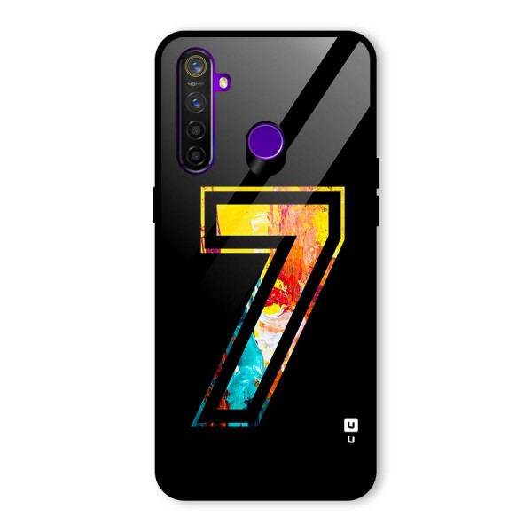 Lucky Number Glass Back Case for Realme 5 Pro