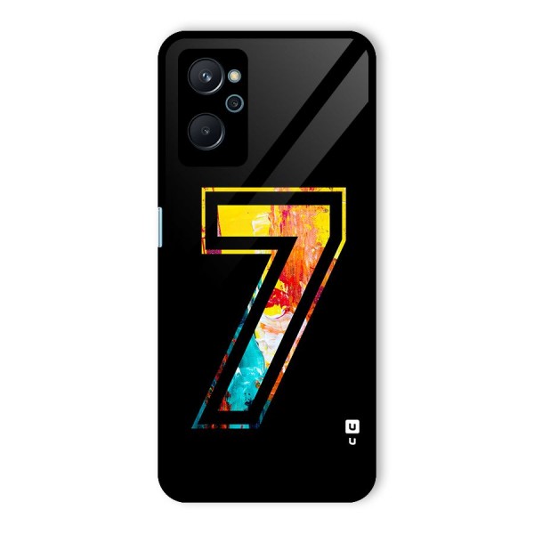 Lucky Number Glass Back Case for Realme 9i