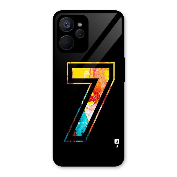 Lucky Number Glass Back Case for Realme 9i 5G