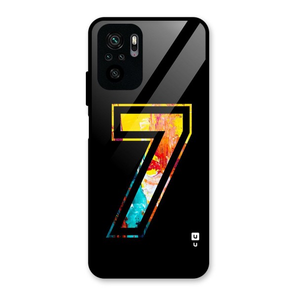 Lucky Number Glass Back Case for Redmi Note 10