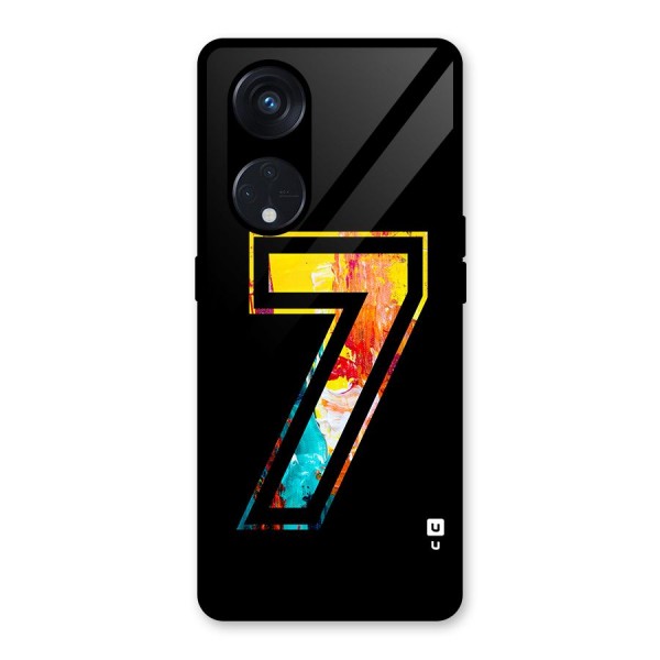 Lucky Number Glass Back Case for Reno8 T 5G