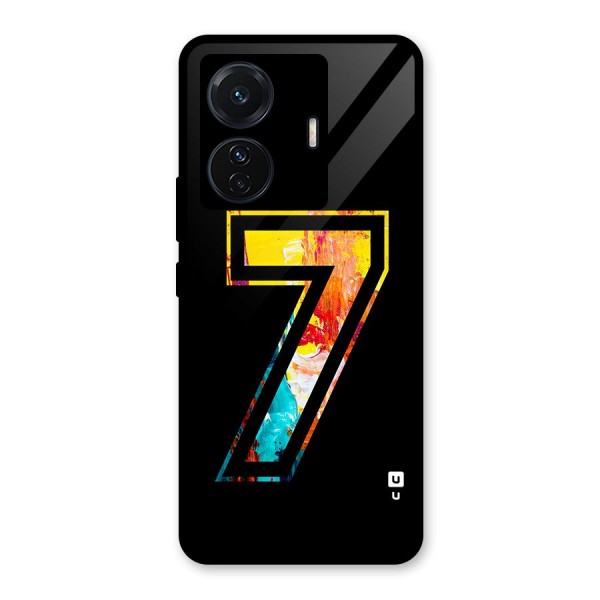 Lucky Number Glass Back Case for Vivo T1 Pro