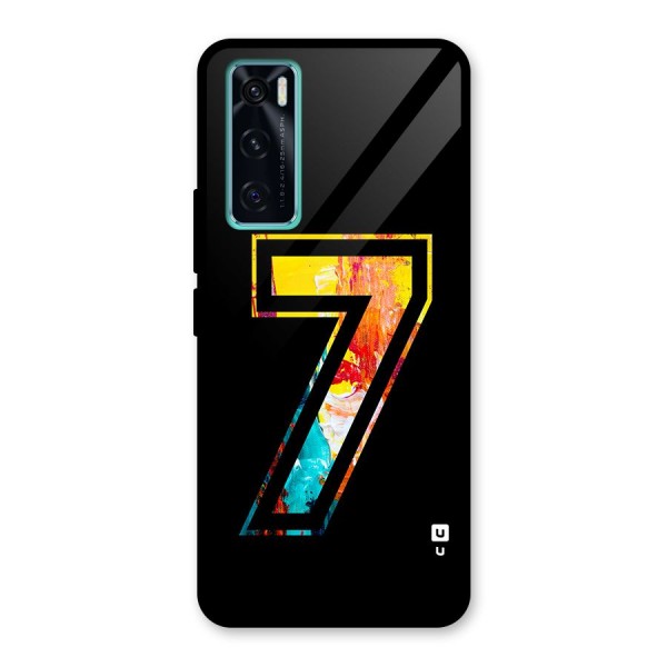 Lucky Number Glass Back Case for Vivo V20 SE