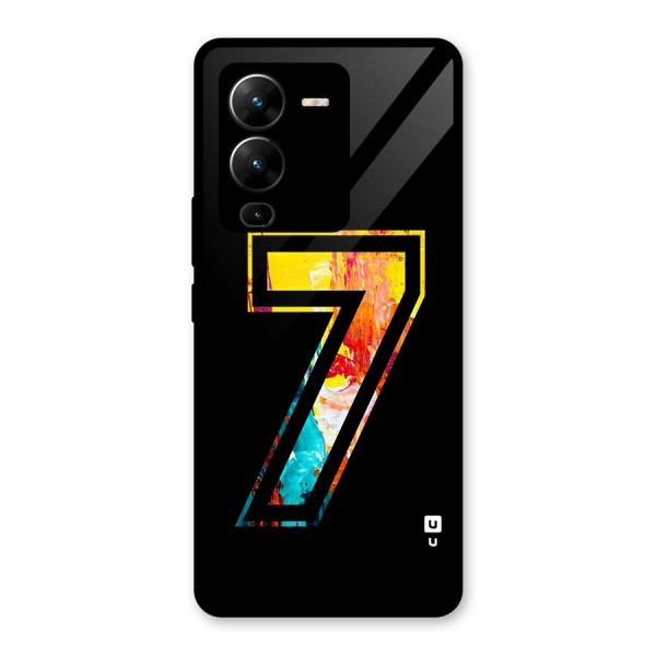 Lucky Number Glass Back Case for Vivo V25 Pro