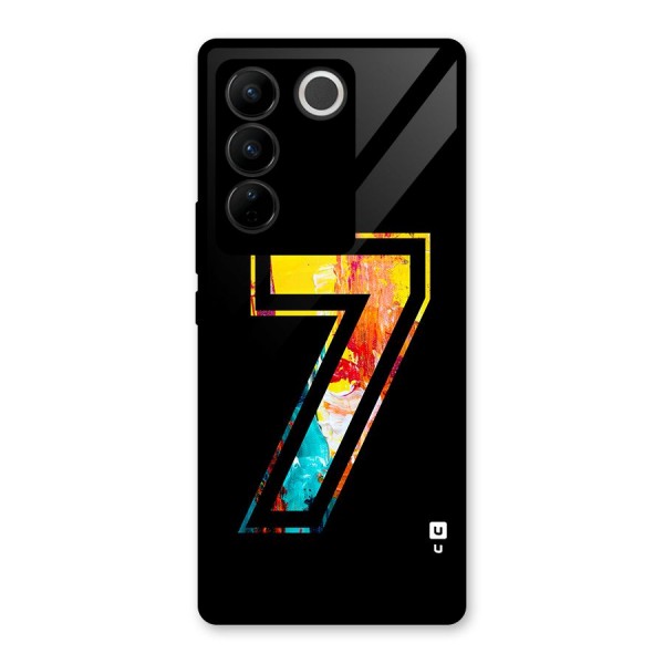 Lucky Number Glass Back Case for Vivo V27