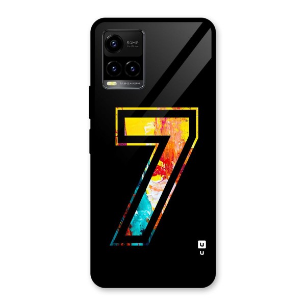 Lucky Number Glass Back Case for Vivo Y21A