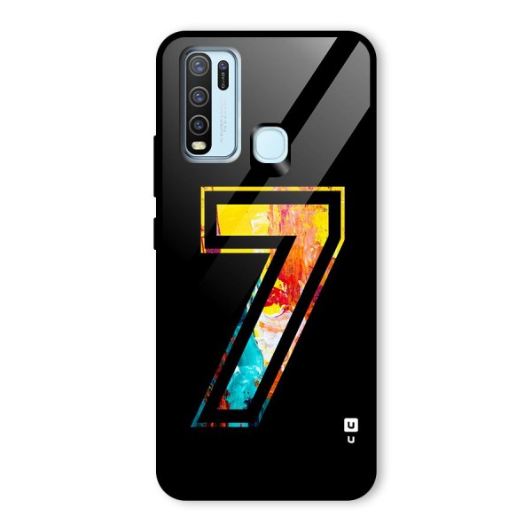 Lucky Number Glass Back Case for Vivo Y30