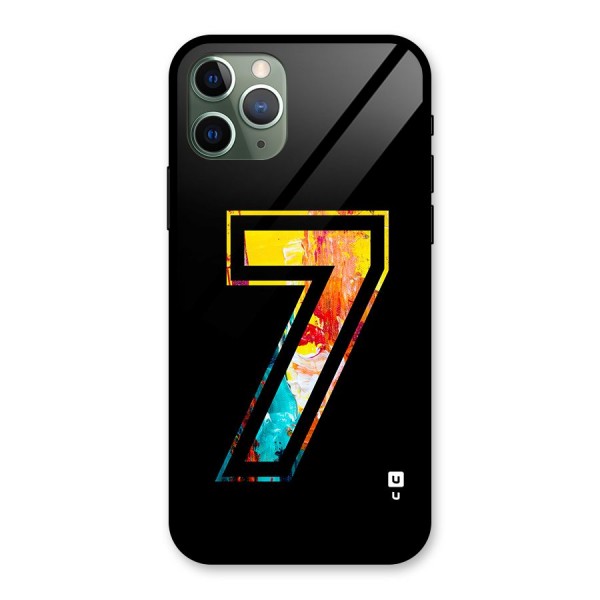 Lucky Number Glass Back Case for iPhone 11 Pro