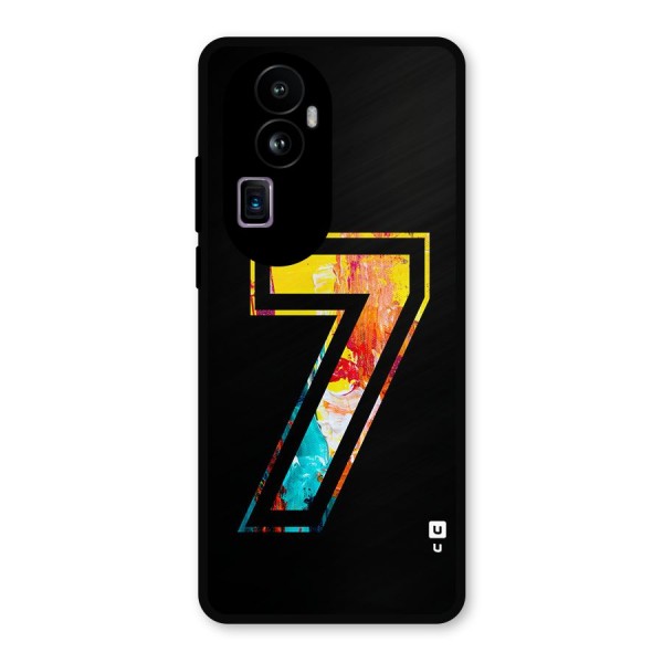 Lucky Number Metal Back Case for Oppo Reno10 Pro Plus