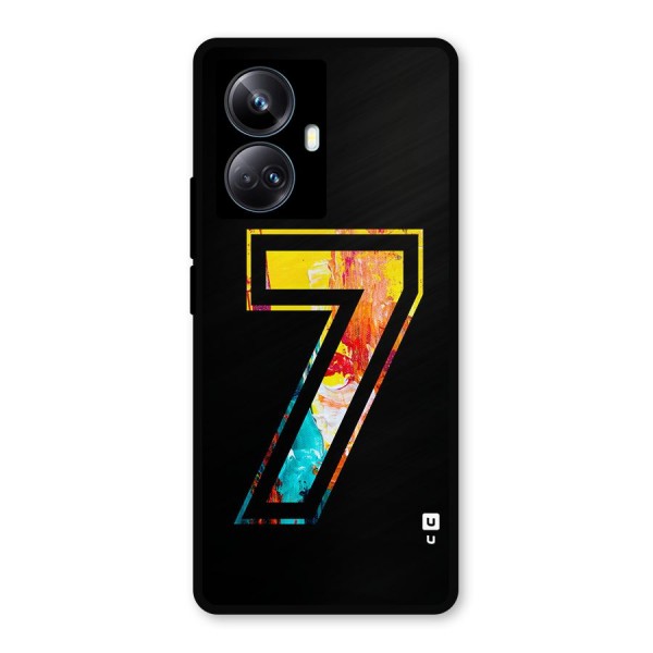 Lucky Number Metal Back Case for Realme 10 Pro Plus