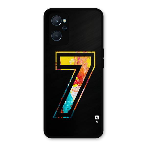 Lucky Number Metal Back Case for Realme 9i