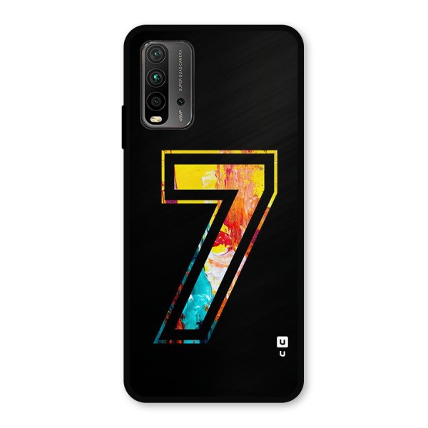 Lucky Number Metal Back Case for Redmi 9 Power