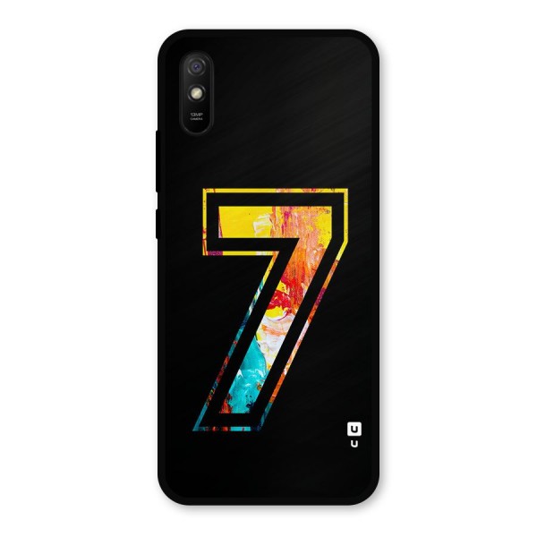Lucky Number Metal Back Case for Redmi 9i