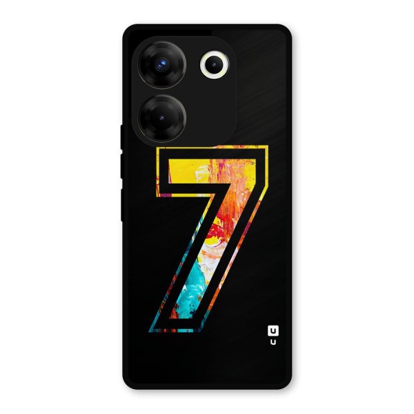 Lucky Number Metal Back Case for Tecno Camon 20 Pro