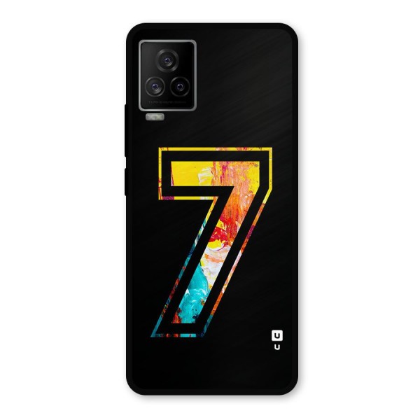 Lucky Number Metal Back Case for iQOO 7 Legend 5G