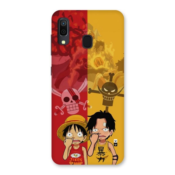 Luffy And Ace Back Case for Galaxy A30