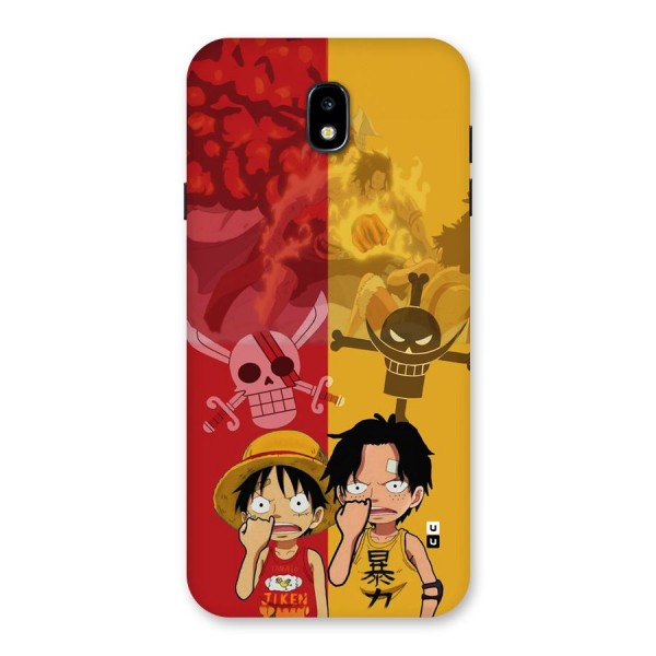 Luffy And Ace Back Case for Galaxy J7 Pro