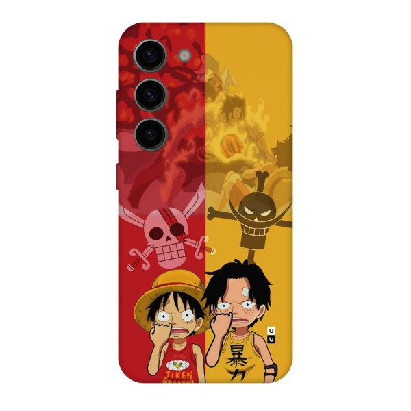 Luffy And Ace Back Case for Galaxy S23