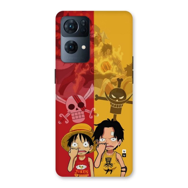 Luffy And Ace Back Case for Oppo Reno7 Pro 5G