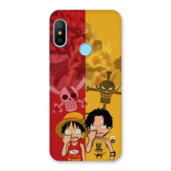 Luffy And Ace Back Case for Redmi 6 Pro