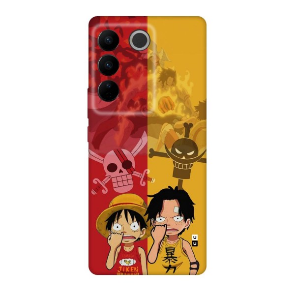 Luffy And Ace Back Case for Vivo V27