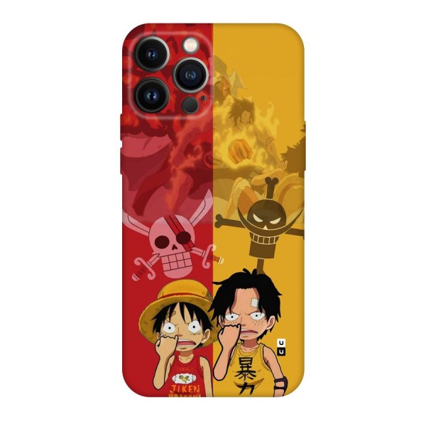 Luffy And Ace Back Case for iPhone 13 Pro Max