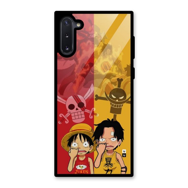 Luffy And Ace Glass Back Case for Galaxy Note 10