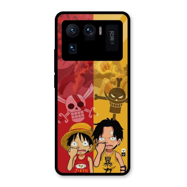 Luffy And Ace Glass Back Case for Mi 11 Ultra