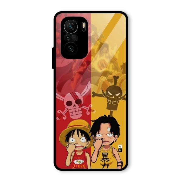 Luffy And Ace Glass Back Case for Mi 11x