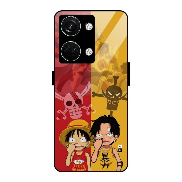 Luffy And Ace Glass Back Case for Oneplus Nord 3