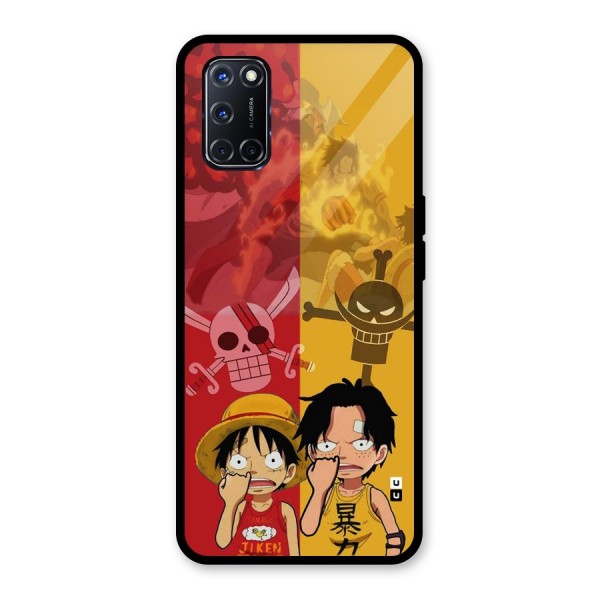 Luffy And Ace Glass Back Case for Oppo A52