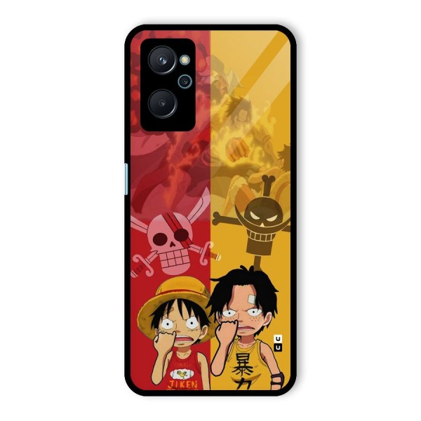 Luffy And Ace Glass Back Case for Realme 9i