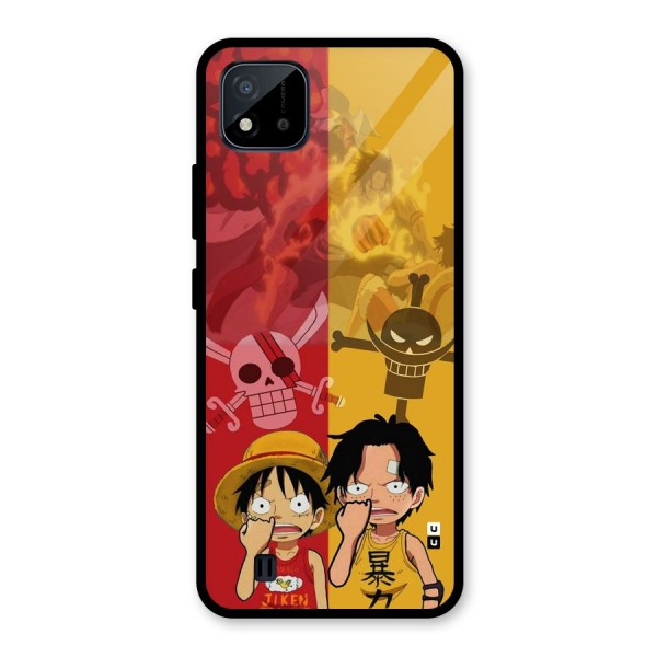 Luffy And Ace Glass Back Case for Realme C11 2021