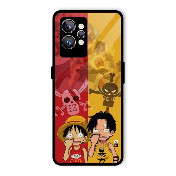 Luffy And Ace Glass Back Case for Realme GT2 Pro