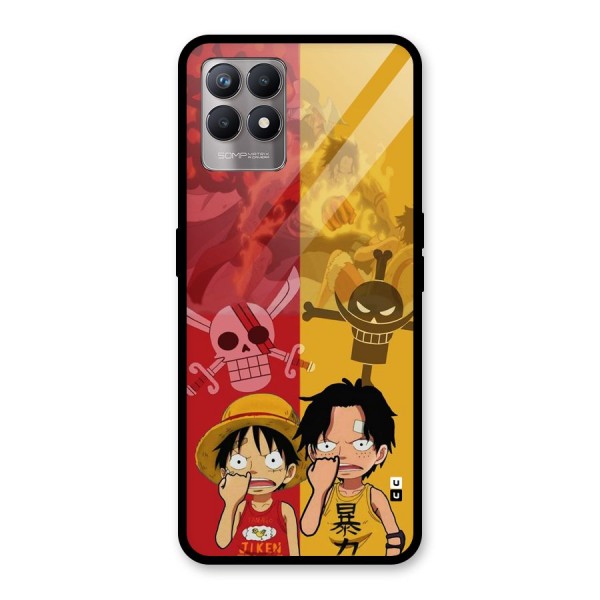 Luffy And Ace Glass Back Case for Realme Narzo 50