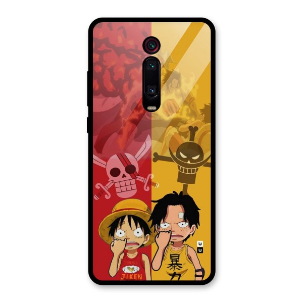 Luffy And Ace Glass Back Case for Redmi K20 Pro